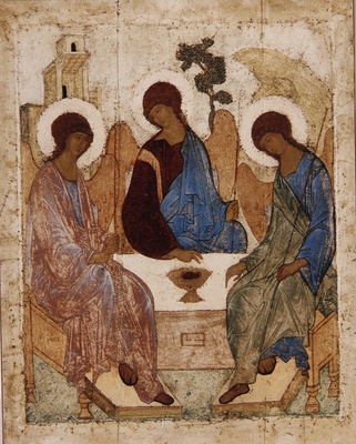 Holy Trinity Icon (by St. A. Rublev)