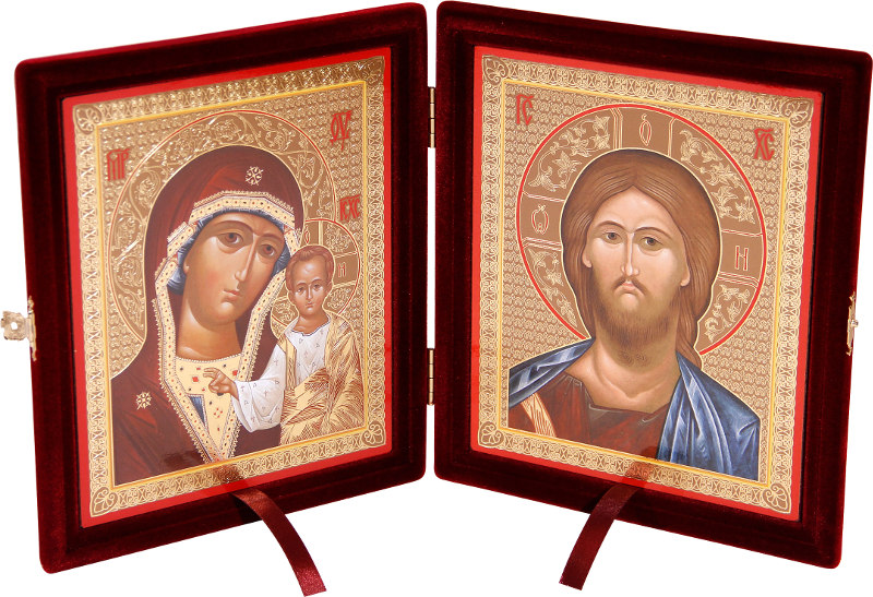 Folding - inlaid gold double icon